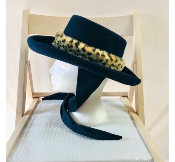 Vintage Bollman Hat Co Blue Wool Hat Doeskin Felt… - image 2