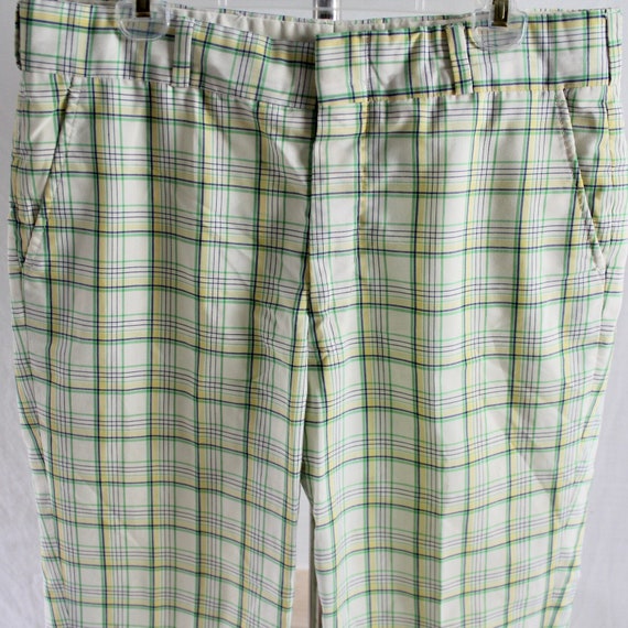 Vintage Men’s Summer Plaid Pants by Ah! Austin Hi… - image 3