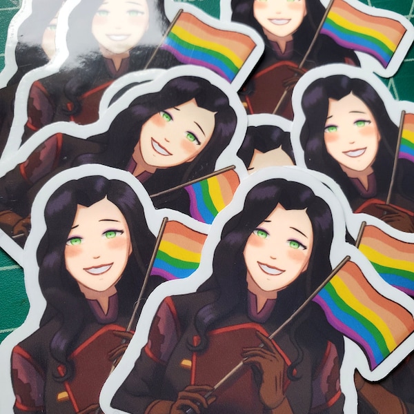 Legend of Korra - Asami Sato Pride Vinyl Sticker 2.5"