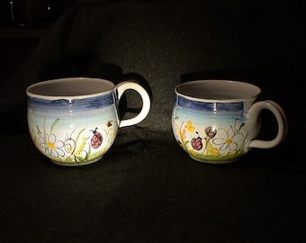 1 beautiful cup with ladybugs, approx. 600ml (No. 95)