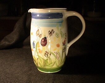 Jug, in faience painting, hand-painted (No.34)