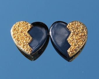 YVES Saint LAURENT – Boucles d’oreilles YSL Textured Heart Clip