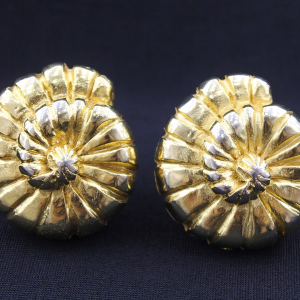 Massive Shell Clip Earrings