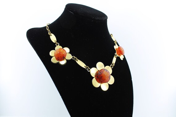 1960's Hippie Flower Power Necklace