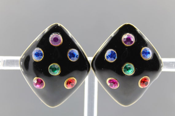 Vintage 1980 Disco Earrings