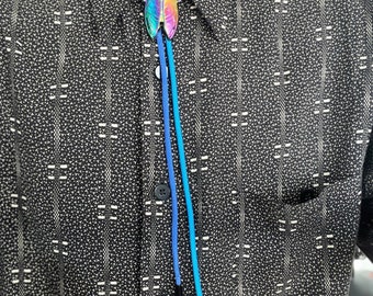 Rainbow Insect Bolo Tie