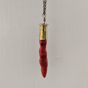 Collier Bullet corail bambou