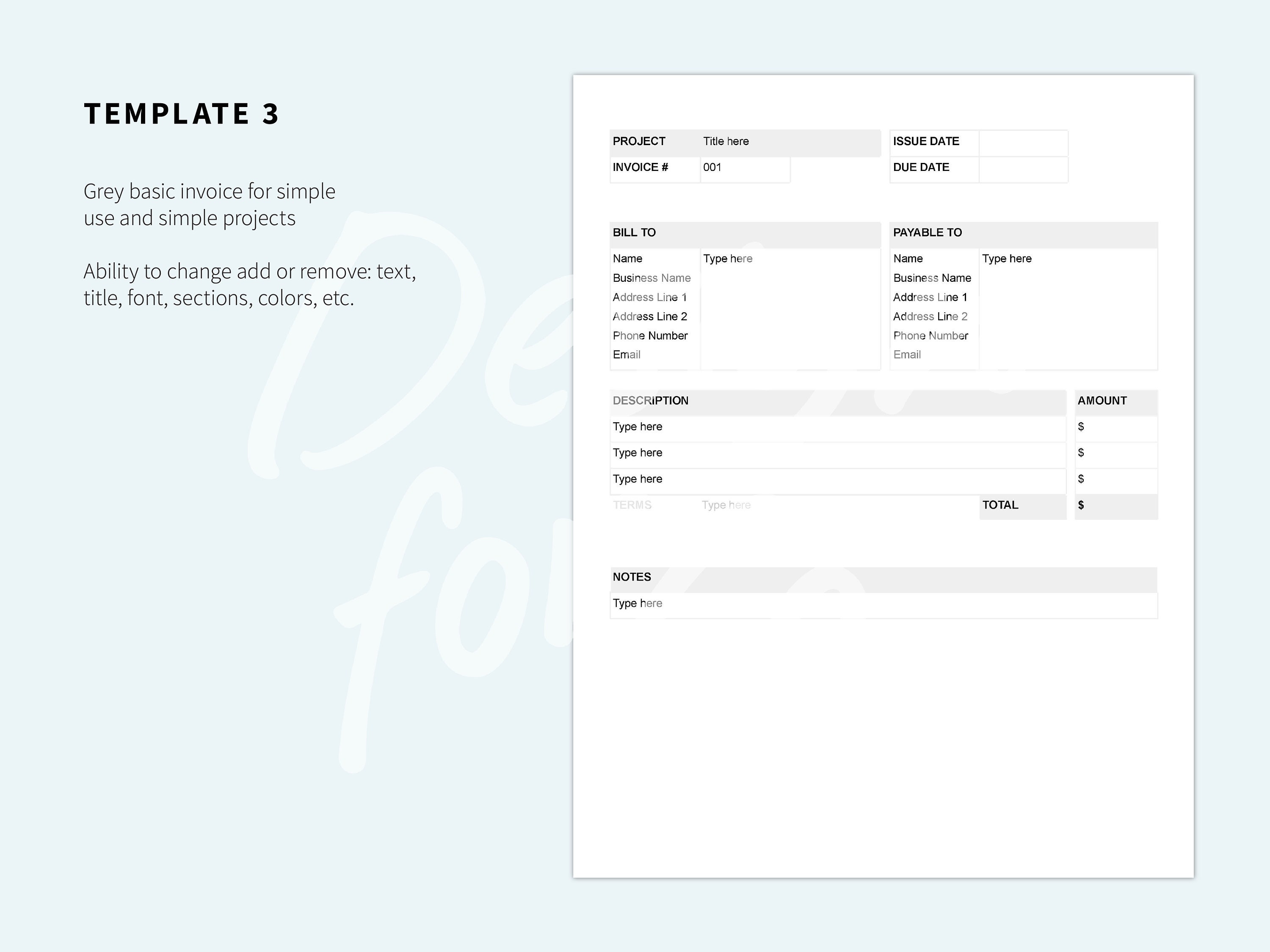 Google Docs Invoice Template Free Download