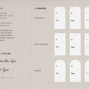 9 Printable Gift Tag Stencils — Digital Download Perfect for the ...