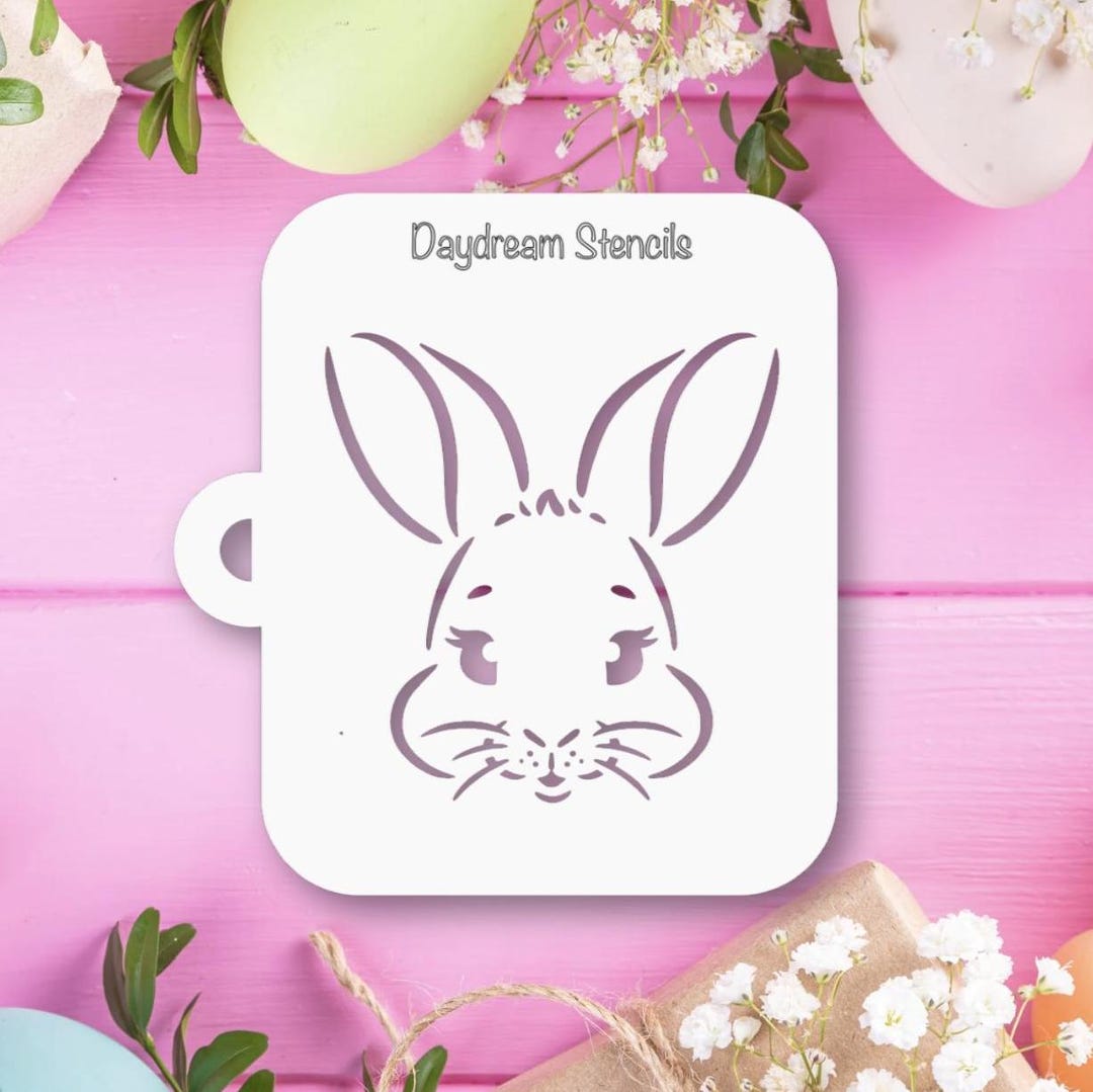 Bunny Face Easter Stencil Durable 7 Mil Mylar for Face