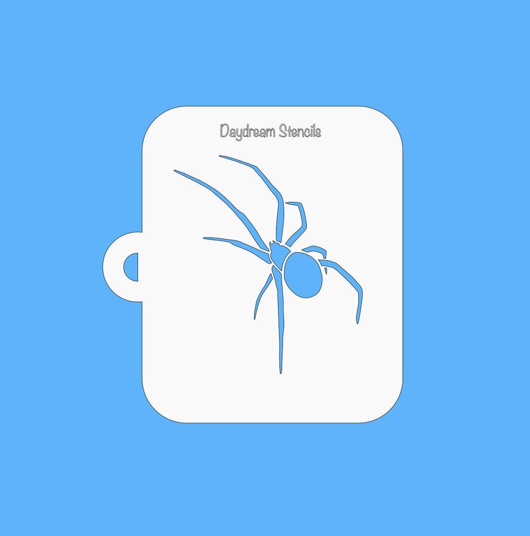 Black Widow Spider Stencil Durable 7 Mil Mylar for Face