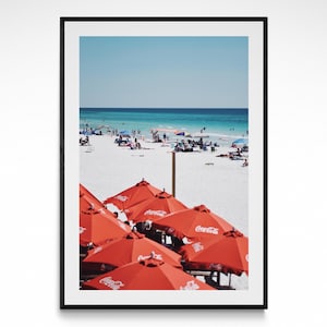 Miramar Beach Fine Art Print | Coastal Ocean Poster Beach House Decor Tropical Travel Photography Florida Wall Art Home Decor