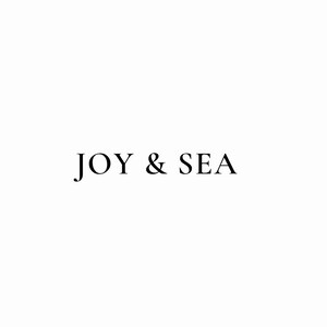 May include: A simple logo design with the text "JOY & SEA" in black font on a white background.