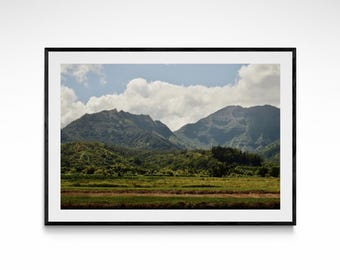 Wild Kauai Fine Art Print - Berge Fotografie Druck, Hawaii Wand Dekor, Natur Landschaft Foto, Tropische Insel Wandkunst, Küsten Dekor