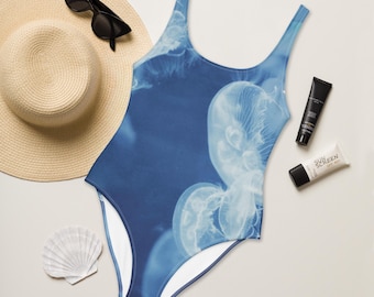 Ocean Jellyfish-badpak uit één stuk gerecycled milieuvriendelijk badpak Ocean Surf-badpak uit één stuk