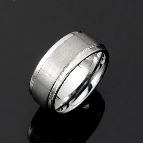 Gray tungsten shop ring