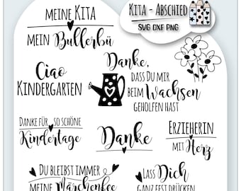 Plotter file for daycare educators (svg file) Thank you, farewell, daycare, kindergarten