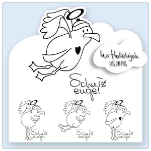 Plotterdatei Schutzengel Laserdatei svg Möwe Engel svg  Engel cricut joy silhouette cameo Schneidedatei Schnittdatei vektor grafik vinyl