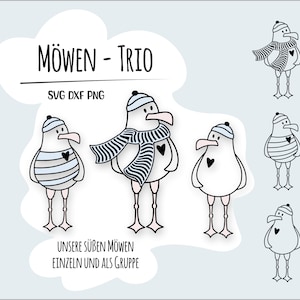 Fichier de traçage mouettes, fichier SVG mouettes, fichier laser mouettes, fichier maritime, modèle nautique, modèle de mouette