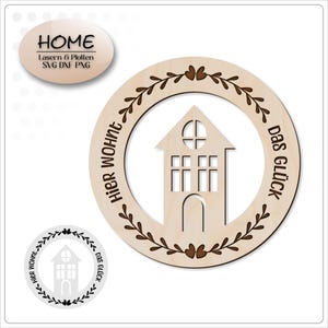 Laserbestand bruiloft intrekhuis gastencadeau bruiloft huis svg-bestand plotterbestand