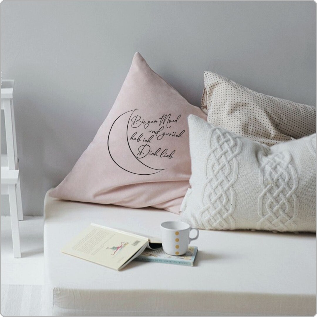 Bis zum Mond und zurück hab ich dich lieb svg Plottervorlage Etsy.de