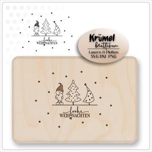 Lasercut breakfast board board svg file gnome - board laser file here crumbs board breakfast board svg