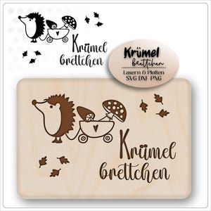 Aqui está o arquivo svg do quadro de migalhas ouriço - arquivo laser do quadro aqui está o arquivo do quadro de migalhas café da manhã arquivo outono arquivo laser outono