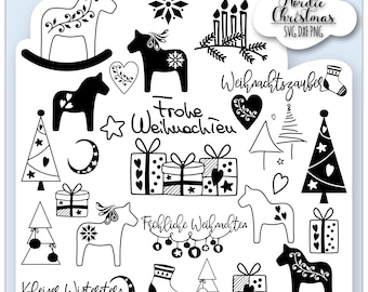 Laser file Christmas pendants SVG file Christmas pendants laser file Christmas scatter decoration