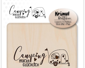 Laser file camper camping camping svg file for boards etc. snack boards snack boards