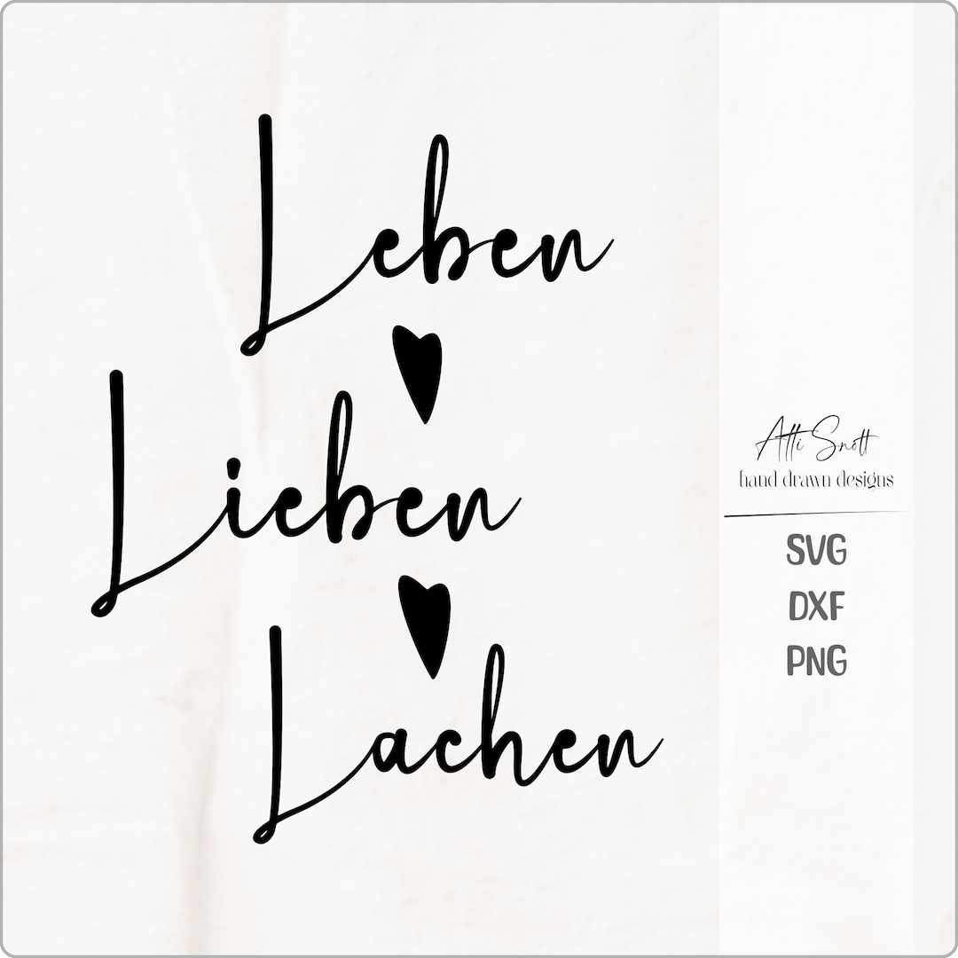 Plotterdatei Leben Lieben Lachen home deko Familie svg zu Hause svg