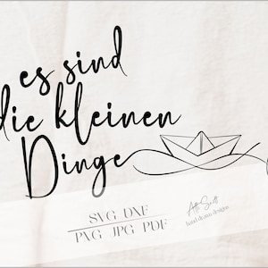 Fichier traceur C’est les petites choses fichier laser fichier svg pleine conscience affirmation fichier numérique cadeau