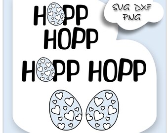 Påskplottermall - Påskäggsplotterfil - Påskäggsplotterfiler - Påskäggslaserfil - Påskägg SVG - Påskägg DXF - Cricut Joy SVG