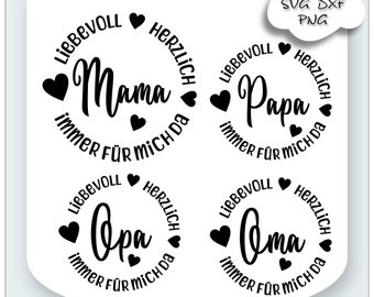 Fichier de traceur meilleur fichier svg maman fichier svg papa grand-mère svg grand-père svg cadeaux famille