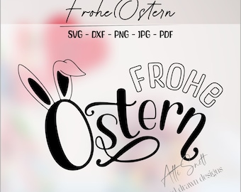 Plotter file Happy Easter SVG Easter egg with bunny ears bunny Easter bunny SVG