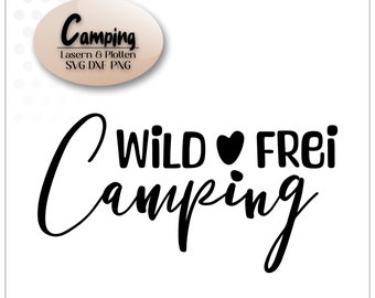 Plotterdatei Camping Campingliebe Campingfreunde Laserdatei Lasergravur svg dxf jpg