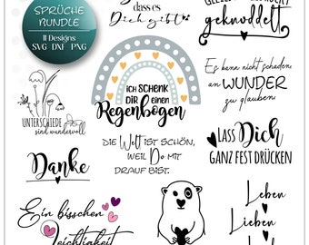 digitale Datei Kommunion Plotterdatei Geburtstag Taufe Geburt Muttertag Sprüche Schneidedatei cricut Sprüche Bundle svg dxf Laserdatei pg