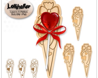 Laserdatei Lolli Plotterdatei Lollihalter svg