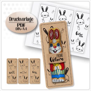 Druckvorlage Geldschein Verpackung Schokohase PDF Tischdeko Ostern Osterkarte  Ostergruß Osterzeit Osterhase  lolli paperkraft easter