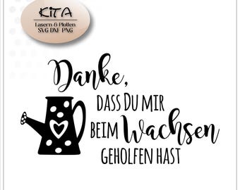 Plotter file for kindergarten teacher, farewell, thank you for helping me grow