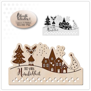 Laser file Christmas calendar svg file Plotter file Advent calendar Winterwonderland Winterwonderland svg