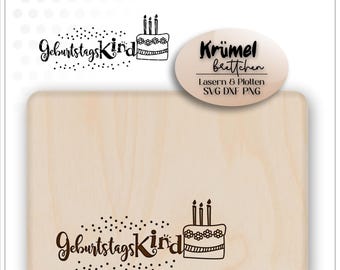 Laserdatei Geburtstag Plotterdatei Geburtstagskind Geschenkidee Lasercut files Laser svg Datei
