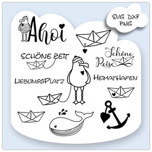 SVG-bestand zeemeeuw - plotterbestand zeemeeuw - maritieme SVG-bestand - Welkom in het noorden SVG - zeemeeuw digistamp - grafische zeemeeuw SVG