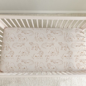 Safari Tierreich Dschungel-Kinderzimmer Personalisierte Baby Krippe Decke Kinderzimmer Baby-Dusche Geschenk für werdende Mütter