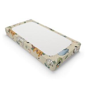 Cute Animals Changing Pad Covers Baby Deer Rabbit Leaves Mushroom Unisex Diaper Change Table Sheets For Boys Girls Soft Breathable Stretchy Changing Table Sheets 32''x16