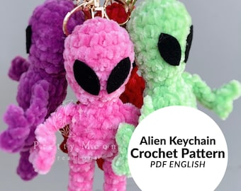 Alien Keychain Crochet Pattern