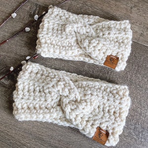 Mommy and me headbands, twisted headband, fall headband, chunky headband, ear warmer, mommy and me fall outfits, mommy and daughter