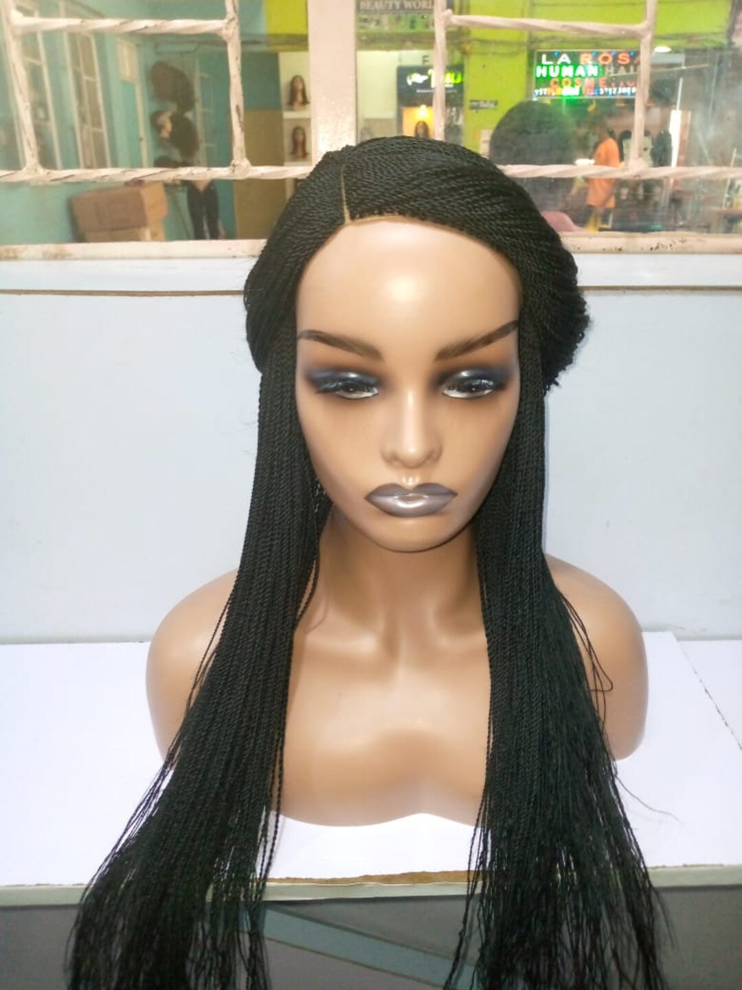 Lace Front Braided Wigs Etsy