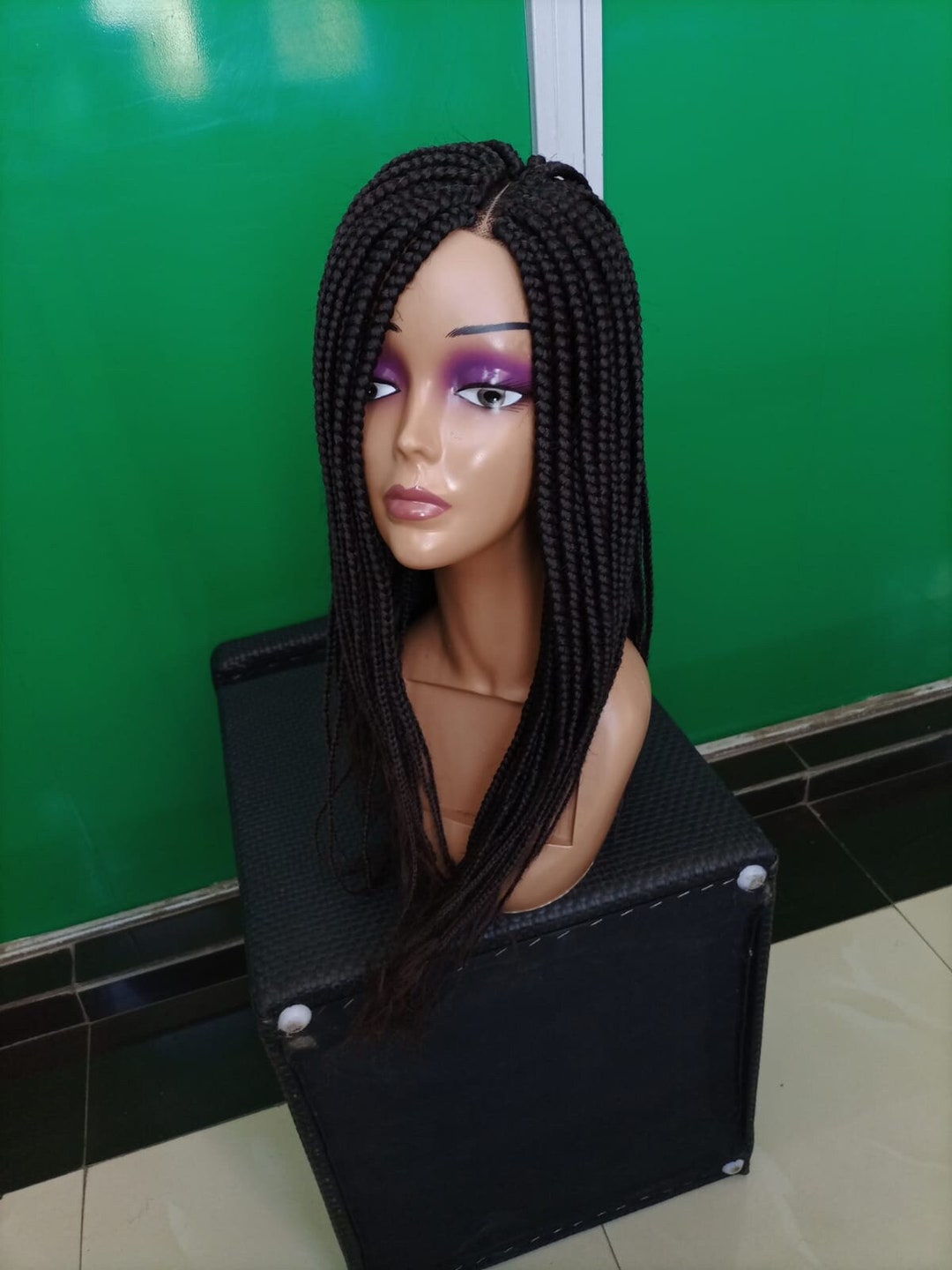 Lace Front Braided Wigs Etsy