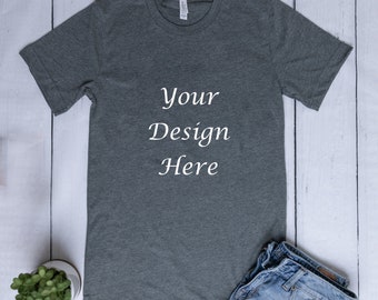 Download Bella Canvas T Shirt Lay flat Mockup | Mockups PSD Template
