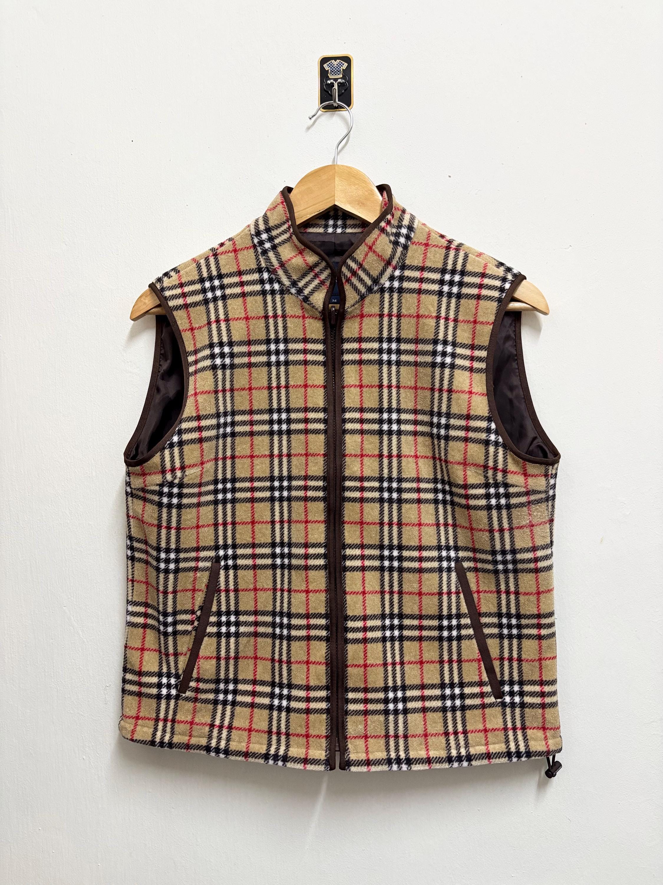 トップス Burberry London vest vintage 80s 90s Burberry London vest vintage 80s 90s